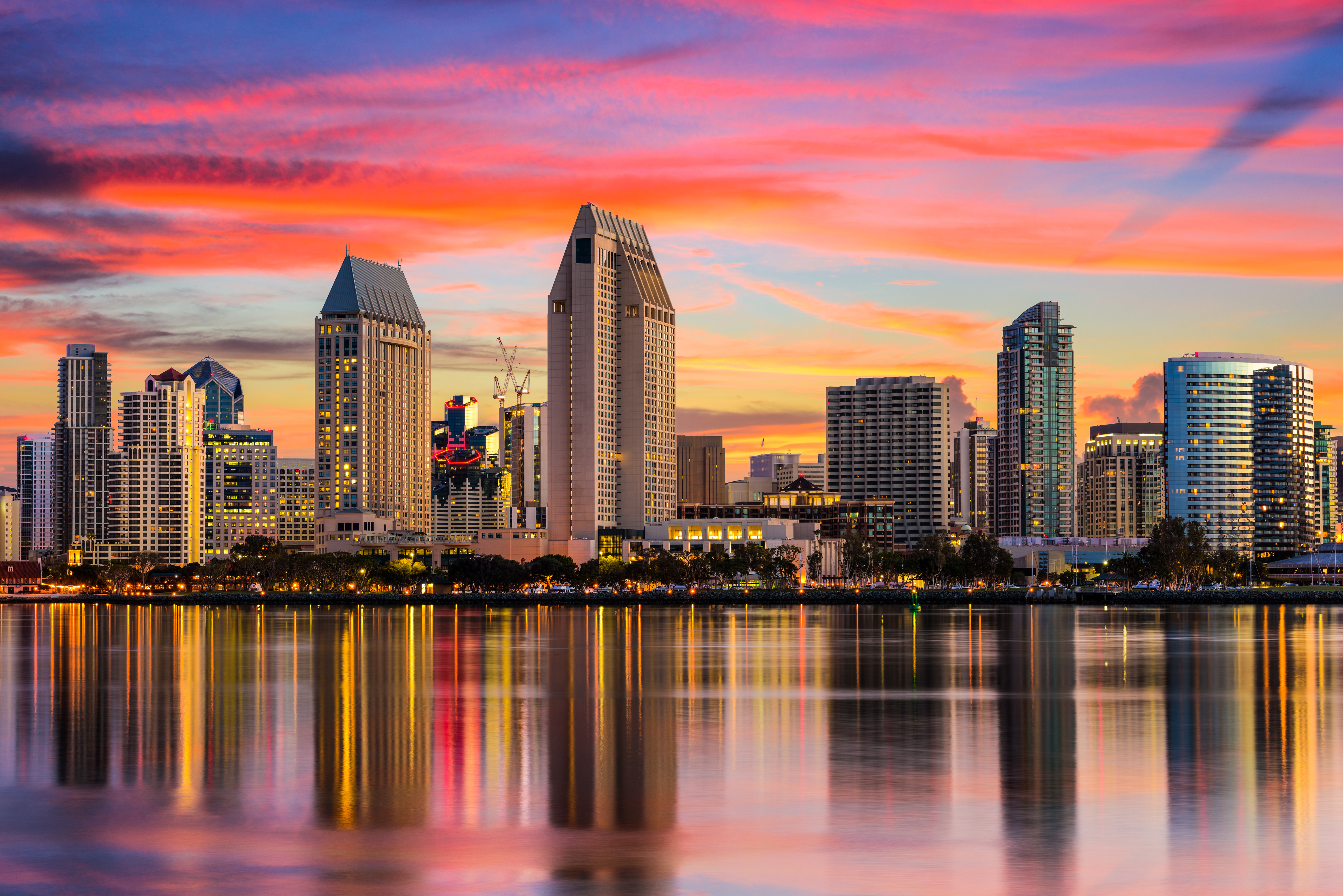 Sunset over San Diego